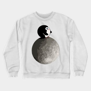 Penguin on the Moon Crewneck Sweatshirt